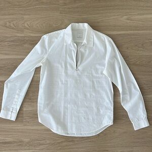 Sandro Button Down with Zipper Mens